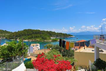 Vakantiewoning voor 2 personen, met uitzicht en balkon op Paxos