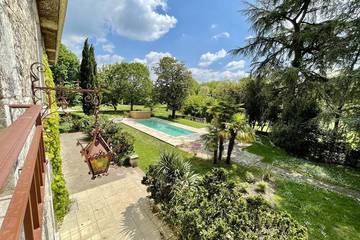 Gîte pour 15 personnes, avec jardin à Pranzac