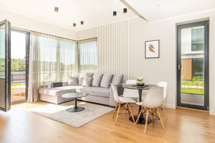 Ferienwohnung für 4 Personen, mit Ausblick und Garten in Estland