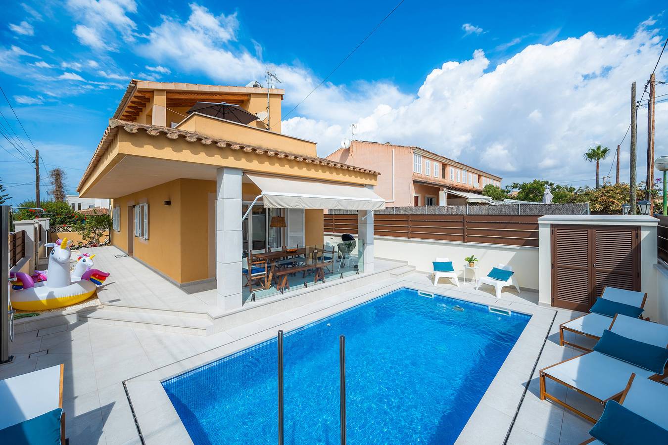 Ferienhaus 'Es Reco' mit privatem Pool, Wlan und Klimaanlage in Sa Ràpita, Campos