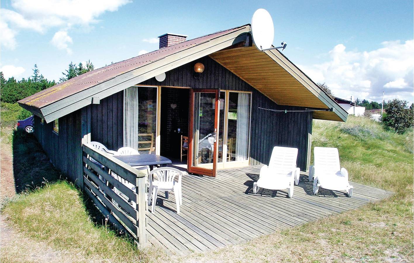 Ferienhaus für 6 Personen mit Terrasse in Bjerregård, Holmsland Klit