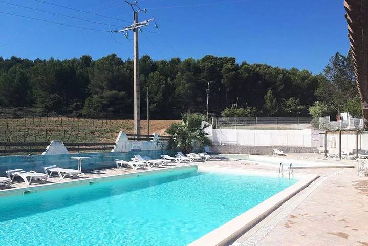 Mobil home pour 4 personnes, avec piscine et terrasse, animaux acceptés à Villeveyrac - 4