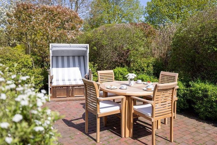 Ferienwohnung für 4 Personen, mit Terrasse und Sauna, mit Haustier in Keitum