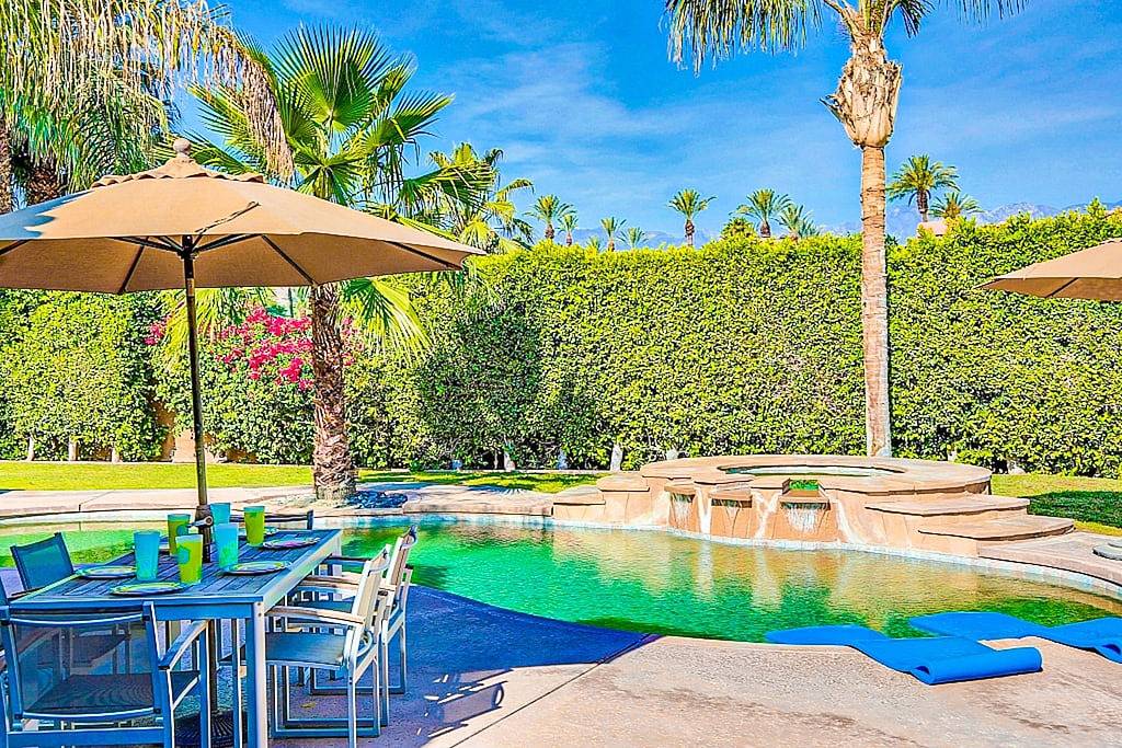 Luxurious, dog-friendly home w/ a home office, private pool, spa & gas grill in Rancho Mirage, Coachella Valley