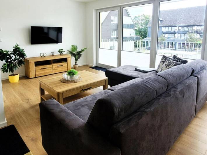 Lodge voor 6 personen, met balkon en sauna, kindvriendelijk in Winterberg