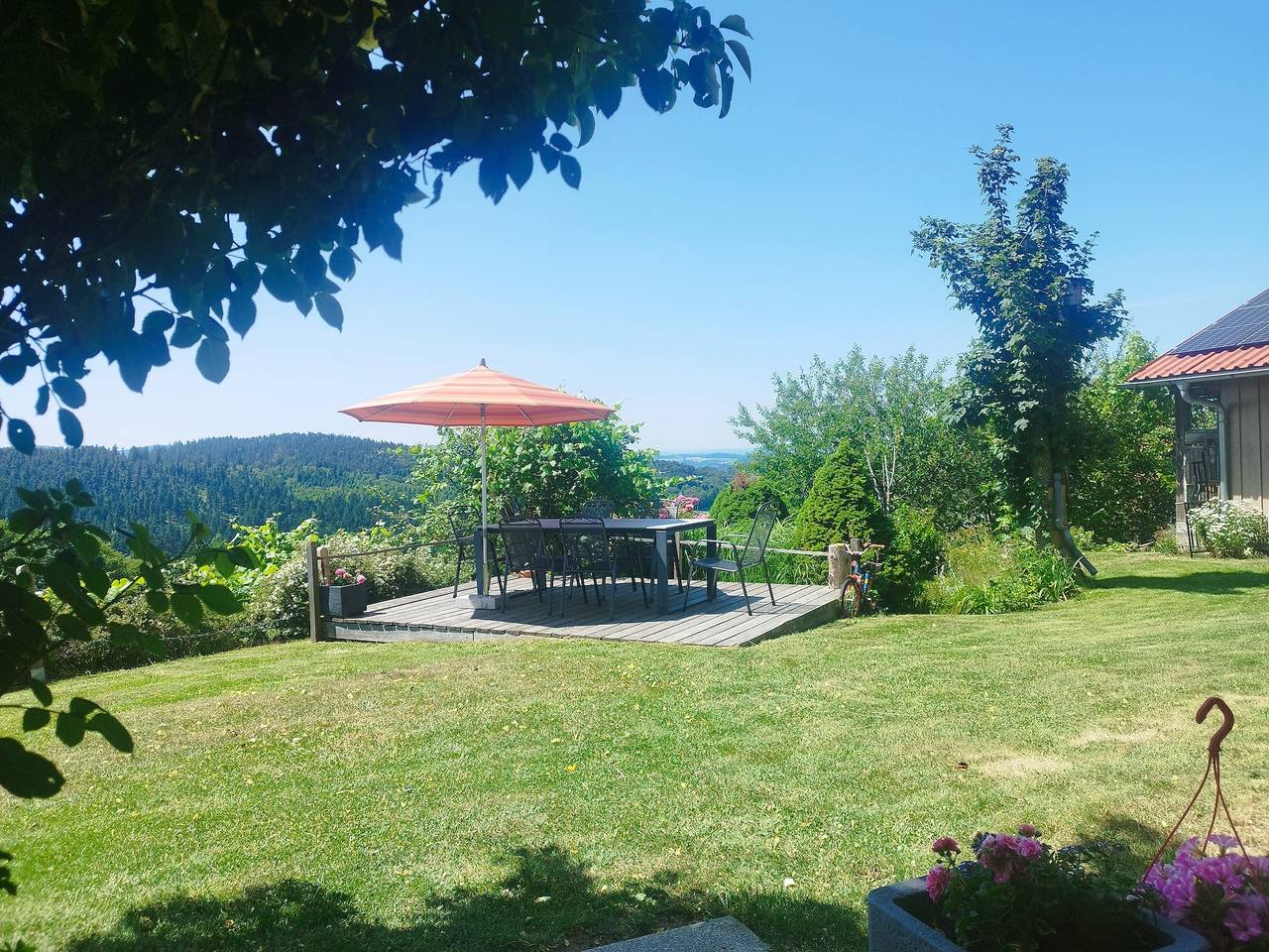 Ganze Wohnung, Ferienwohnung "Grabmeier - Nummer 1" mit Bergblick, privater Terrasse und Wi-Fi in Grainet, Šumava Mountains