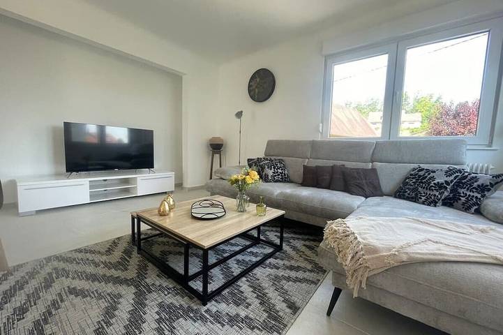 Location de vacances pour 7 personnes, avec jardin et balcon à Bartenheim