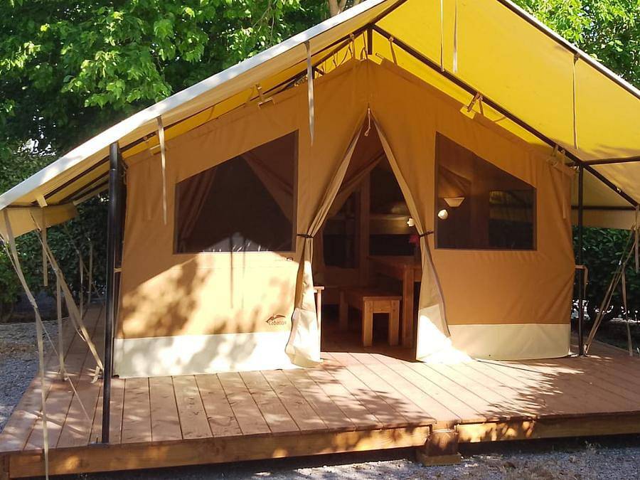 Camping les Peupliers - Safarizelt 5 personen - Ecolodge in Colombiers, Côte d'Améthyste