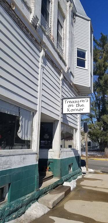 Historic Bank Building on the Elroy-Sparta State Trail in Monroe County (WI)