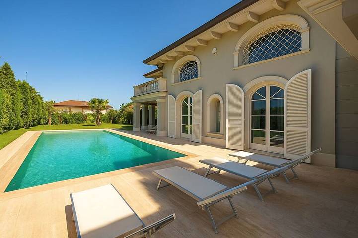 Villa für 16 Personen, mit Sauna und Garten sowie Terrasse und Whirlpool in Forte dei Marmi