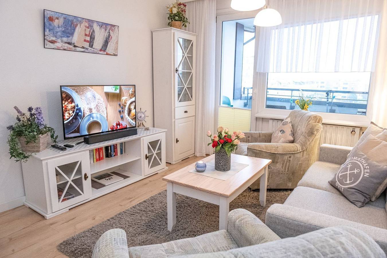Ganze Wohnung, Komfortable Ferienwohnung mit Balkon im Herzen Westerlands in Westerland, Sylt (Gemeinde)