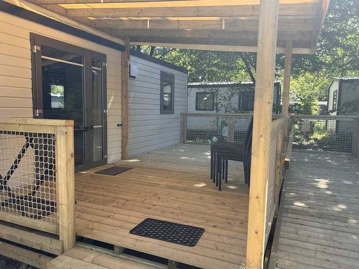 Mobil home pour 4 personnes, avec bassin pour enfant ainsi que jacuzzi et sauna à Apremont - 2