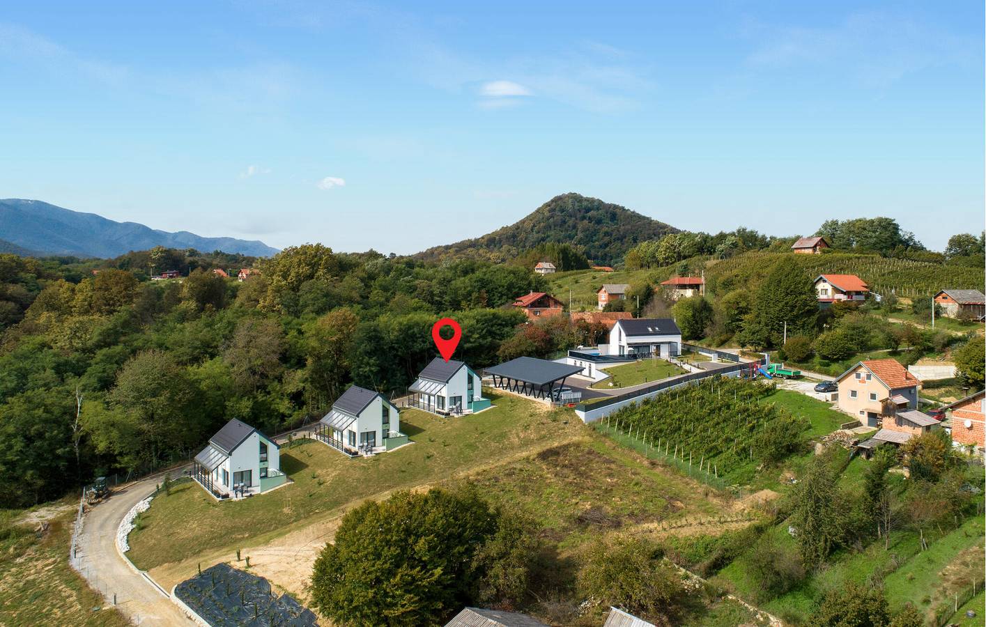 Ferienhaus für 6 Personen mit Ausblick in Varazdin
