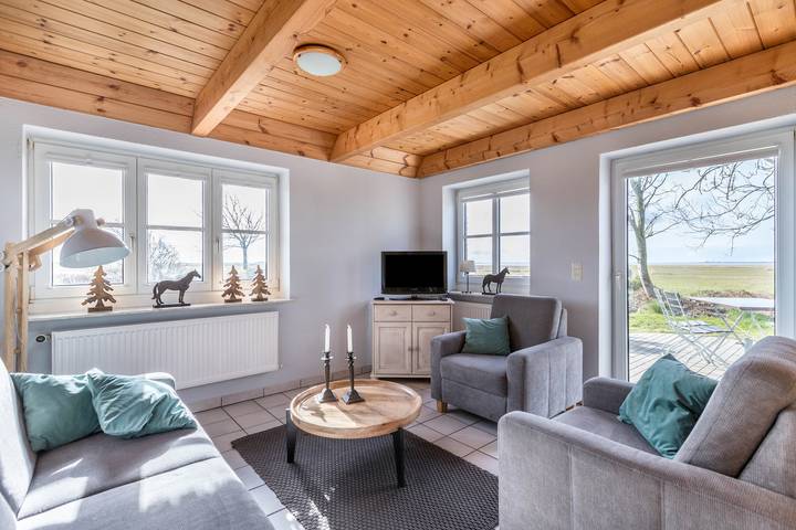 Ganze Wohnung, Ferienwohnung "Schipp Landen Johanna" mit Gemeinschaftsgarten & WLAN in Schobüll, Nordfriesland
