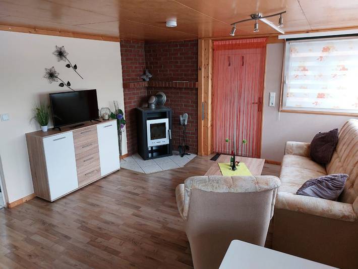 Bungalow Seeblick inkl. Boot in Krakow am See, Mecklenburgische Seenplatte