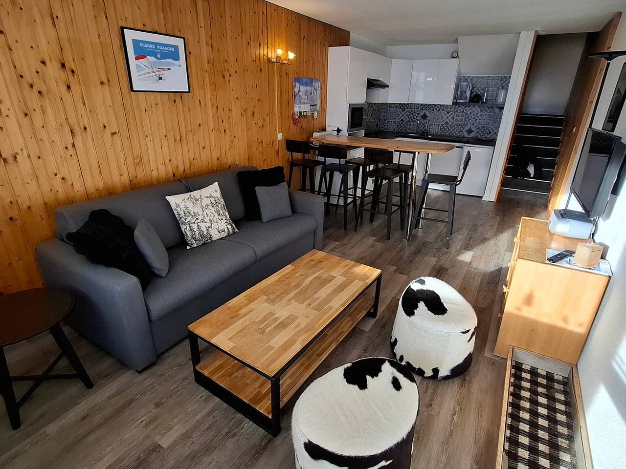 Entire apartment, Duplex Apartment 2 Rooms · Ski-in/Ski-out · Terrace in Plagne Villages, La Plagne-Tarentaise