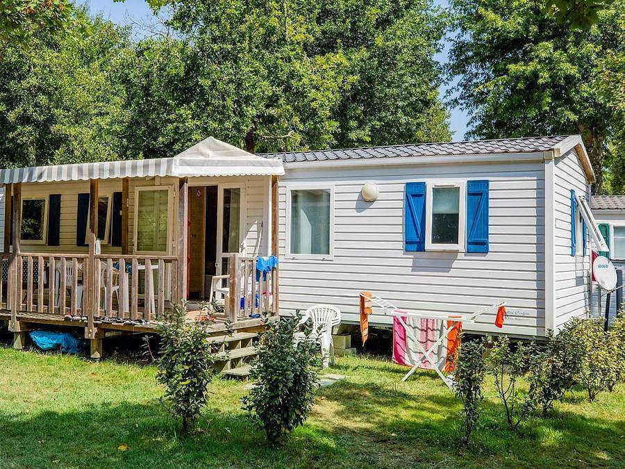 Camping les Bruyères - Mobilheim 2/6 personen - 3 Zimmer - TV in Sainte-Eulalie-en-Born, Côte d’Argent