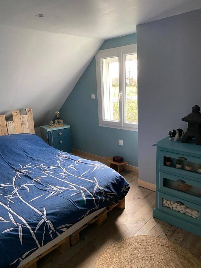 Gîte pour 2 personnes, avec Terrasse ainsi que Jardin et Vue à Pédernec