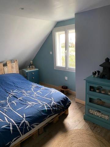 Cottage pour 2 personnes, avec jardin ainsi que vue et terrasse à Pédernec