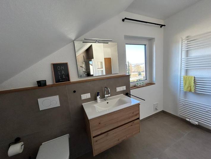 Ferienwohnung für 2 Personen, mit Garten und Ausblick