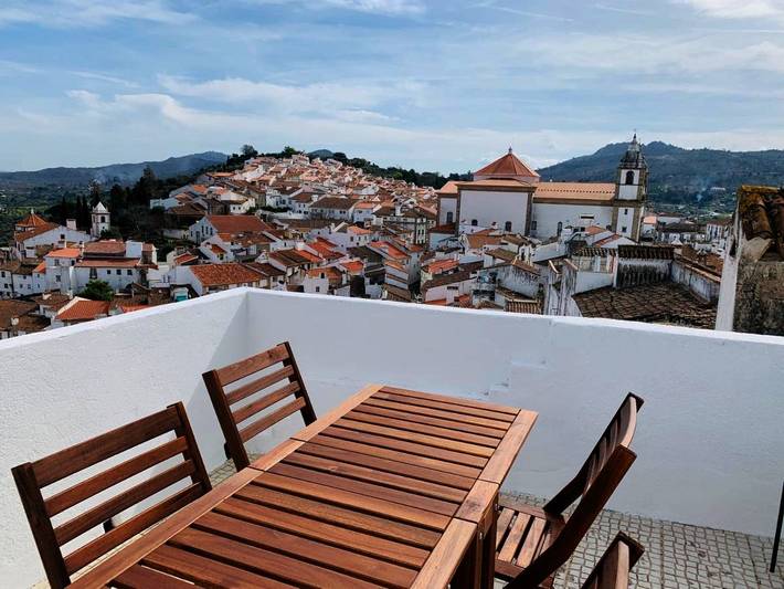 Casa de férias para 6 pessoas, com varanda e vista em Castelo de Vide