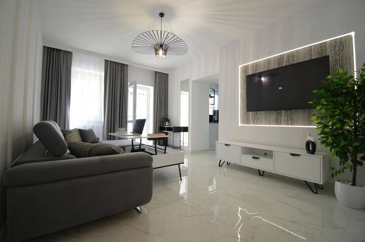 Apartament wakacyjny dla 5 osób, z ogród i widok w Mrzeżyno
