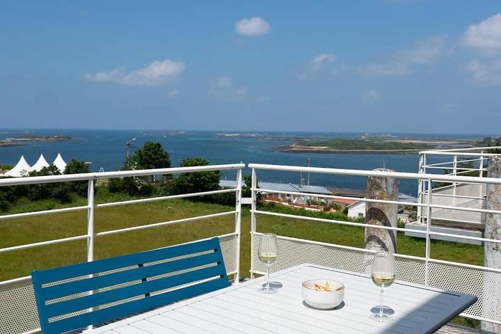 Gîte pour 3 personnes, avec vue et terrasse dans Port de l'Aber Wrac'h
