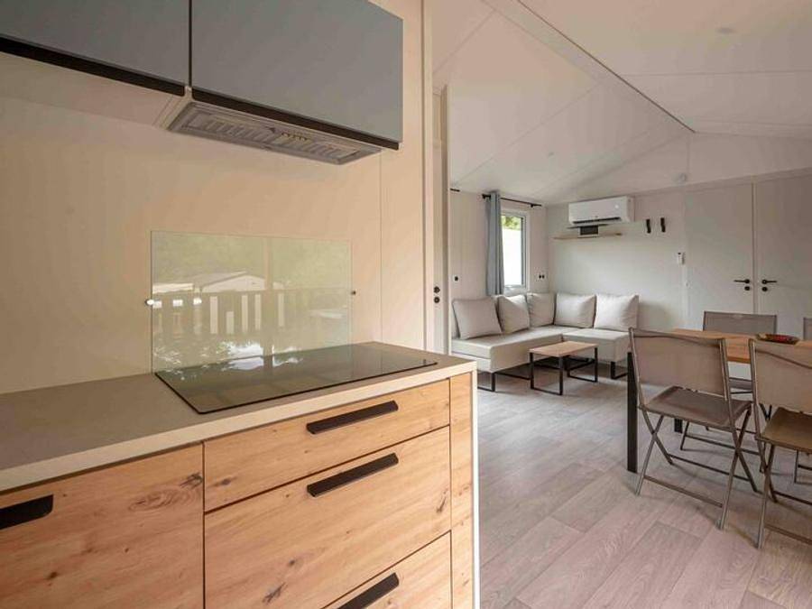 Camping Les Cigales -  Ciela Village - Mobilheim 4 personen - Ciela Privilège - 2 Schlafzimmer - Grill in Rocamadour, Quercy