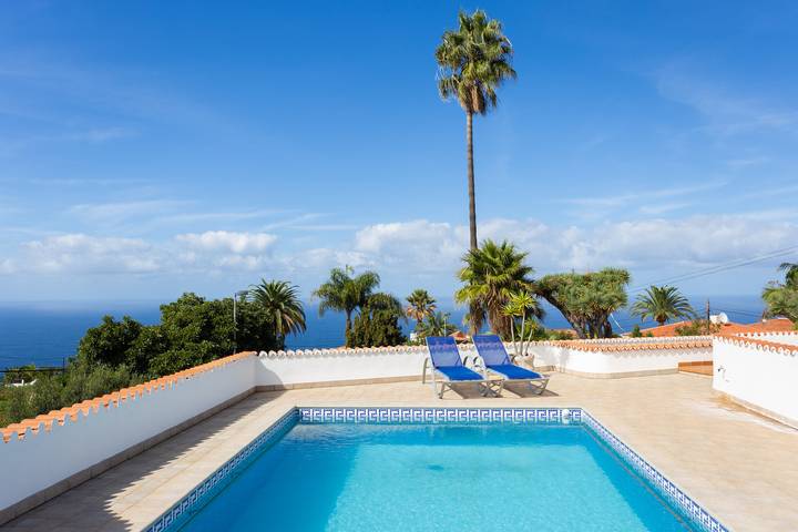 Villa avec piscine privée chauffable et vue du mer in La Matanza de Acentejo, Tenerife du Nord