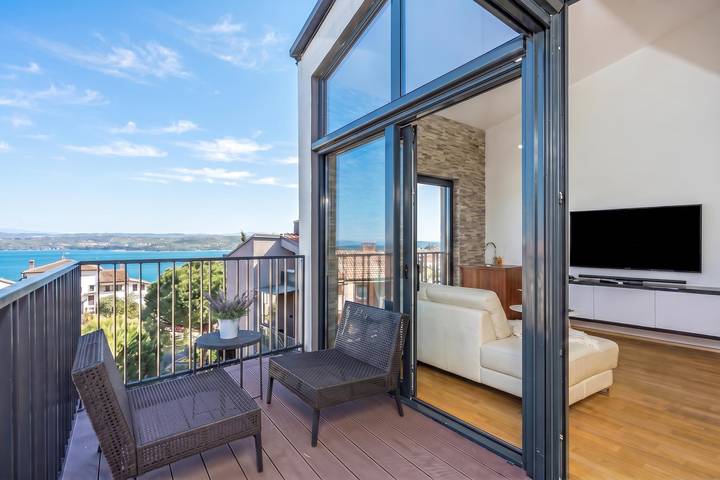 Penthaus für 4 Personen, mit Balkon und Meerblick - 1