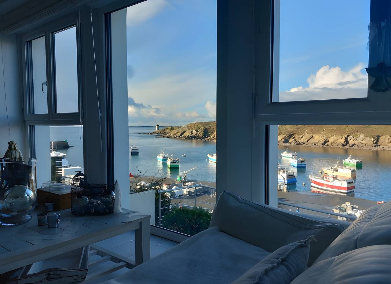 Maison du Port am Meer mit Hafenblick in Le Conquet, Brest und Umgebung