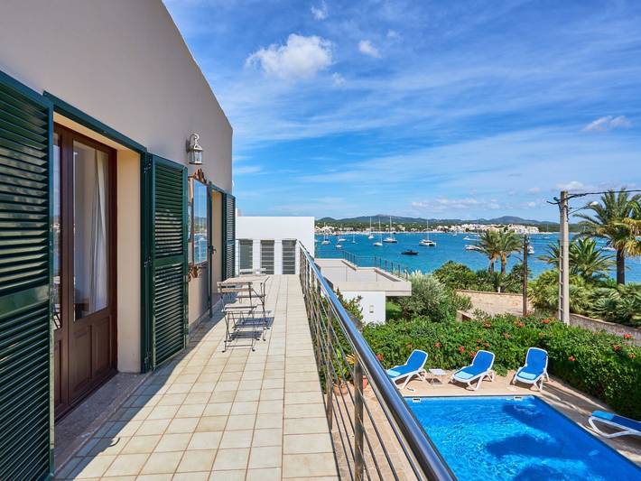 Ferienhaus mit Meerblick für 10 Personen, mit Garten und Balkon sowie Pool in Portocolom