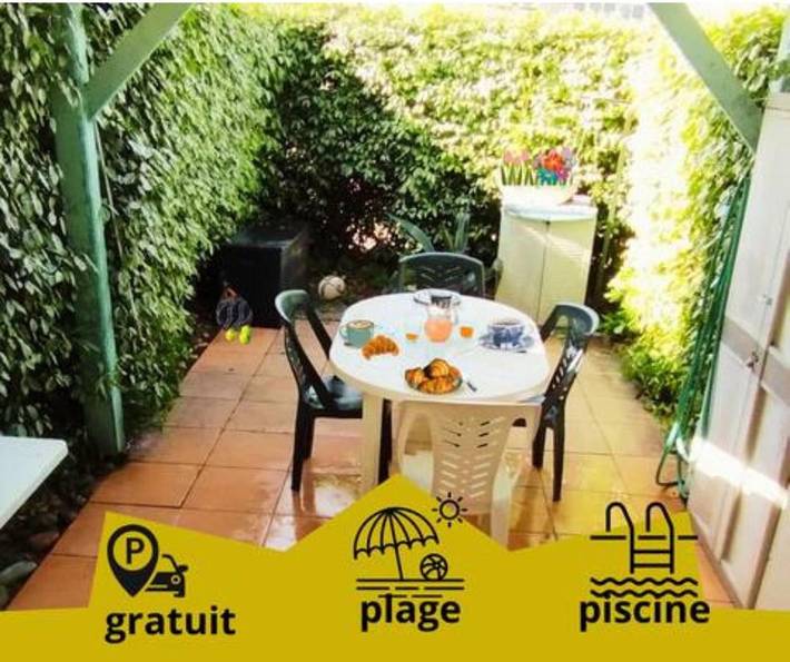 Maison de vacances pour 4 personnes, avec jardin ainsi que piscine et bassin pour enfant