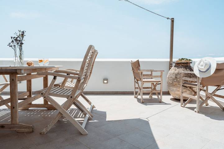 Ferienwohnung für 3 Personen, mit Terrasse und Garten sowie Ausblick auf Naxos - 2