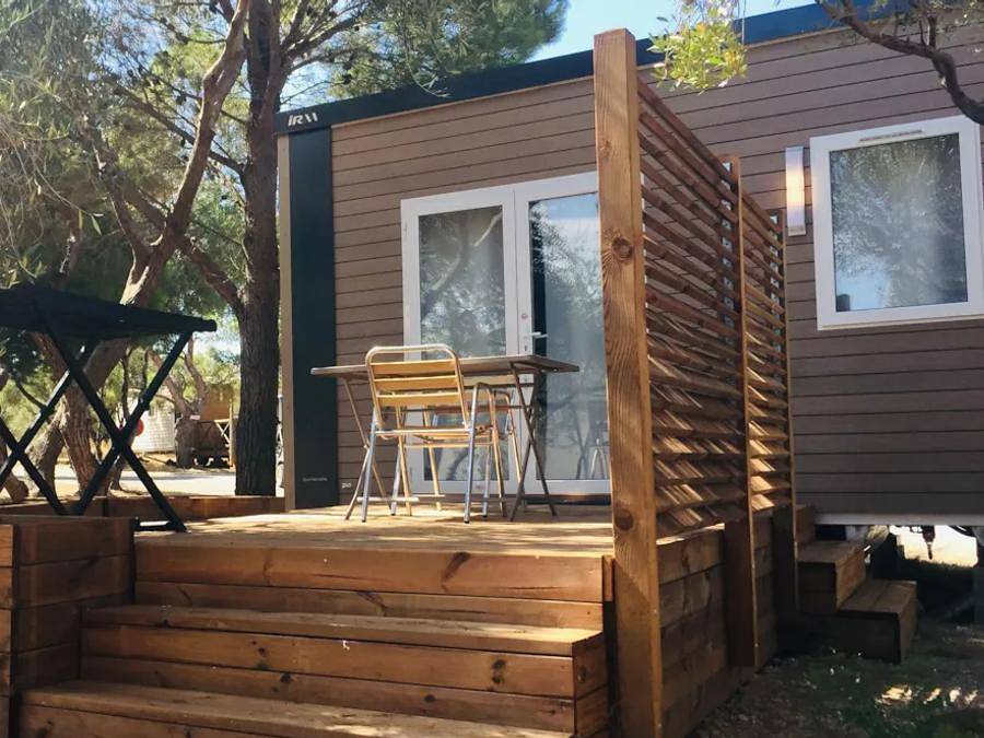 Camping Le Fun - Mobilheim 2 personen - Cahita, 1 Schlafzimmer, Neu+Tv + Klimaanlage in Fitou, Narbonne und Umgebung