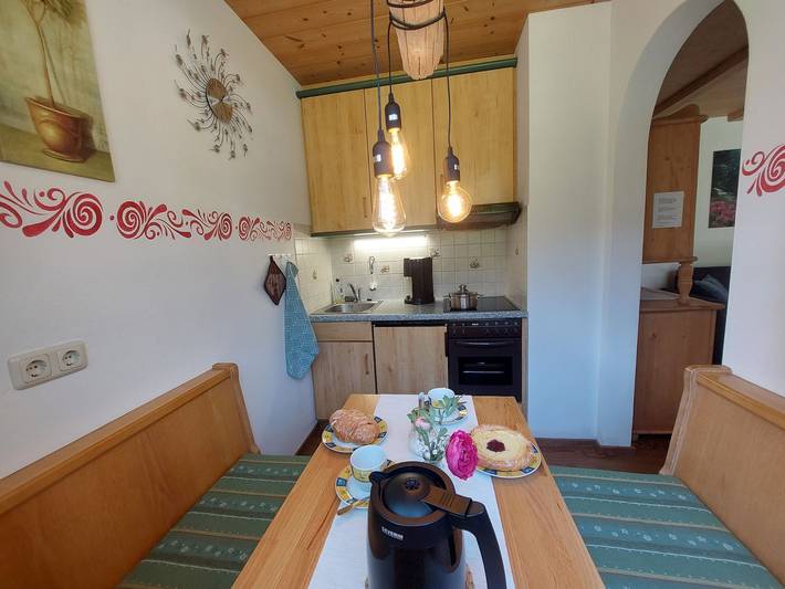 Ganze Ferienwohnung, Haus am Forstamt 11 Ferienwohnungen - Ferienwohnung Nr. 1, 1-2 Personen, 40 qm, Terrasse, 1 Schlafzimmer, Erdgeschoss in Ramsau bei Berchtesgaden, Berchtesgadener Alpen