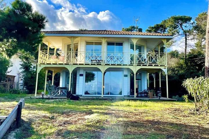 Chalet pour 14 personnes, avec balcon et jardin au Cap Ferret