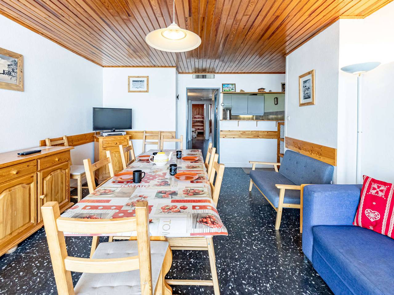 Entire apartment, Apt 78m² 3 Bdrms, 8 Pers, Balcony, Ski-in/Ski-out in Saint-François-Longchamp, Le Grand Domaine