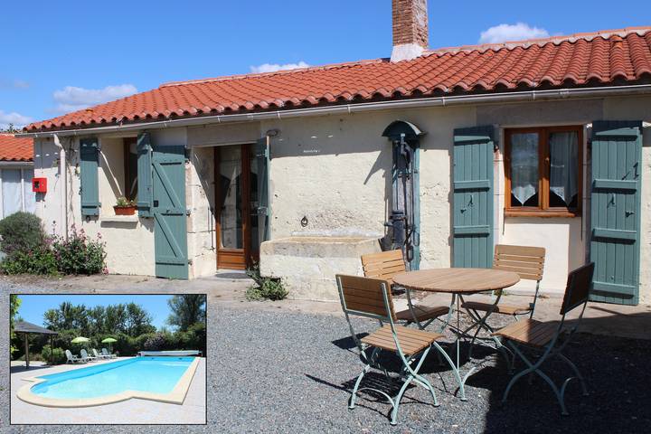 Maison de vacances « La Chouette » avec piscine partagée, jardin commun et Wi-Fi in Puyravault (Vendée), Fontenay-le-Comte