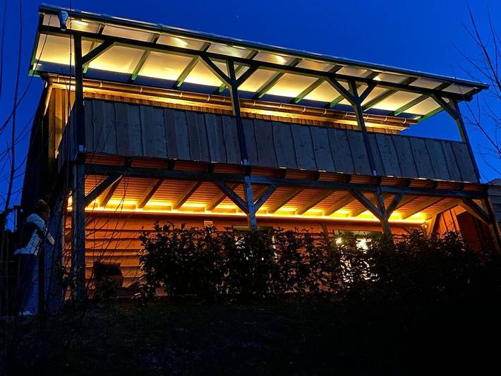 Ferienhaus für 2 Personen, mit Balkon und Terrasse sowie Sauna