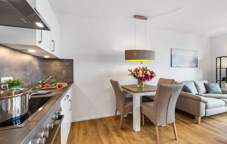 Ganze Ferienwohnung, Terrassenapartment mit Meerblick, Elektrogrill, WiFi und Parkplatz in Olpenitz, Kappeln