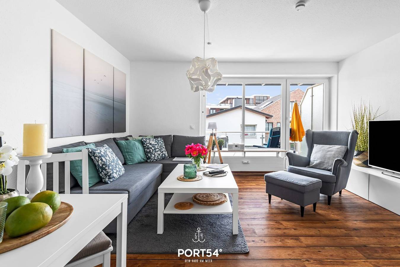 Ganze Wohnung, Möwennest - für 4 Personen, Balkon, Parkplatz, Beste Lage in Büsum in Hafen Büsum, Büsum