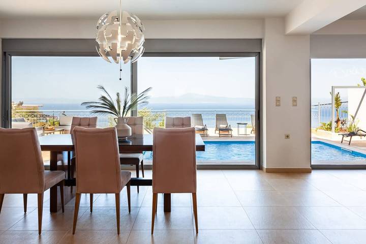 Ferienhaus für 8 Personen, mit Meerblick und Garten sowie Pool in Kalamata - 3