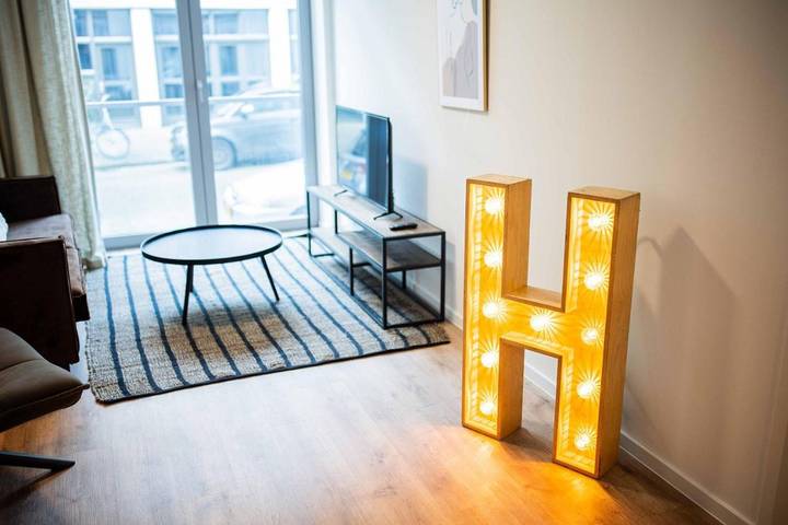 Apartamento para 2 personas, con balcón y vistas en Róterdam