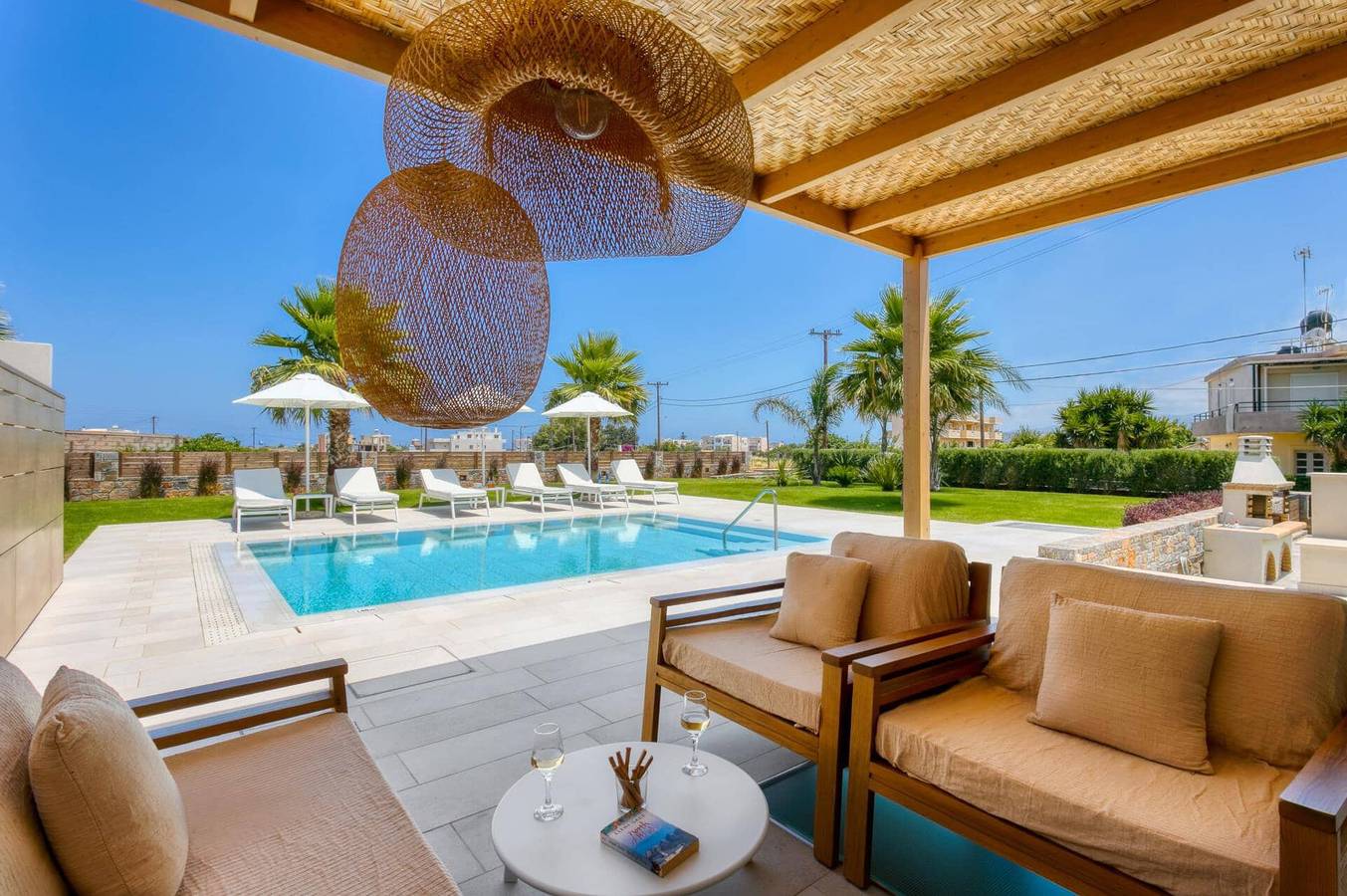 Villa Mariba Blue by Villa Plus in Malia, Heraklion og Omegn