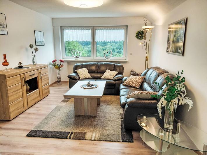 Ferienwohnung für 2 Personen, mit Balkon und Ausblick in Schieder-Schwalenberg