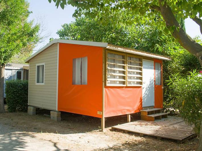Camping Les Amandiers  - Bungalowzelt 5 personen - Tithome in Gallargues-le-Montueux, Mittelmeerküste (Frankreich)