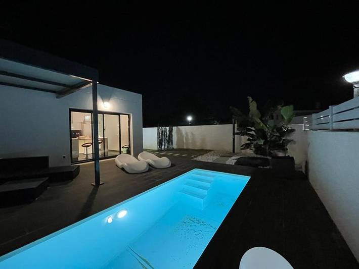 Chalet para 2 personas, con piscina además de jardín y vistas, Se admiten mascotas en La Janda - 4