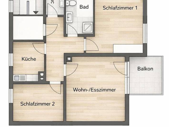 Ferienwohnung für 5 Personen, mit Balkon, kinderfreundlich in Unterammergau - 3