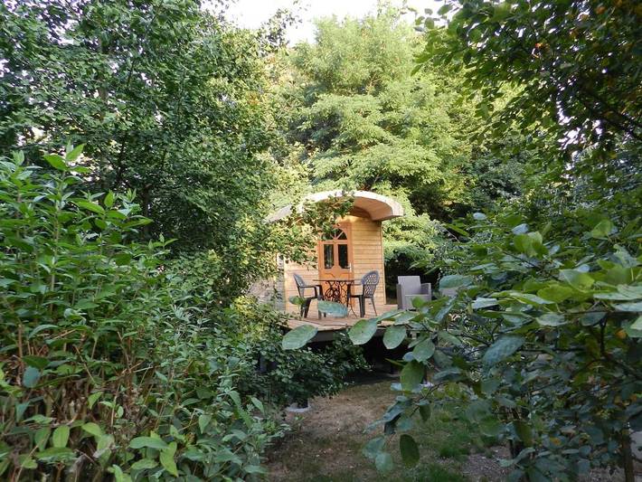 Maison de campagne pour 3 personnes, avec jardin et vue